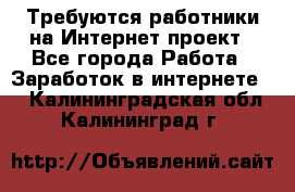 Требуются работники на Интернет-проект - Все города Работа » Заработок в интернете   . Калининградская обл.,Калининград г.
